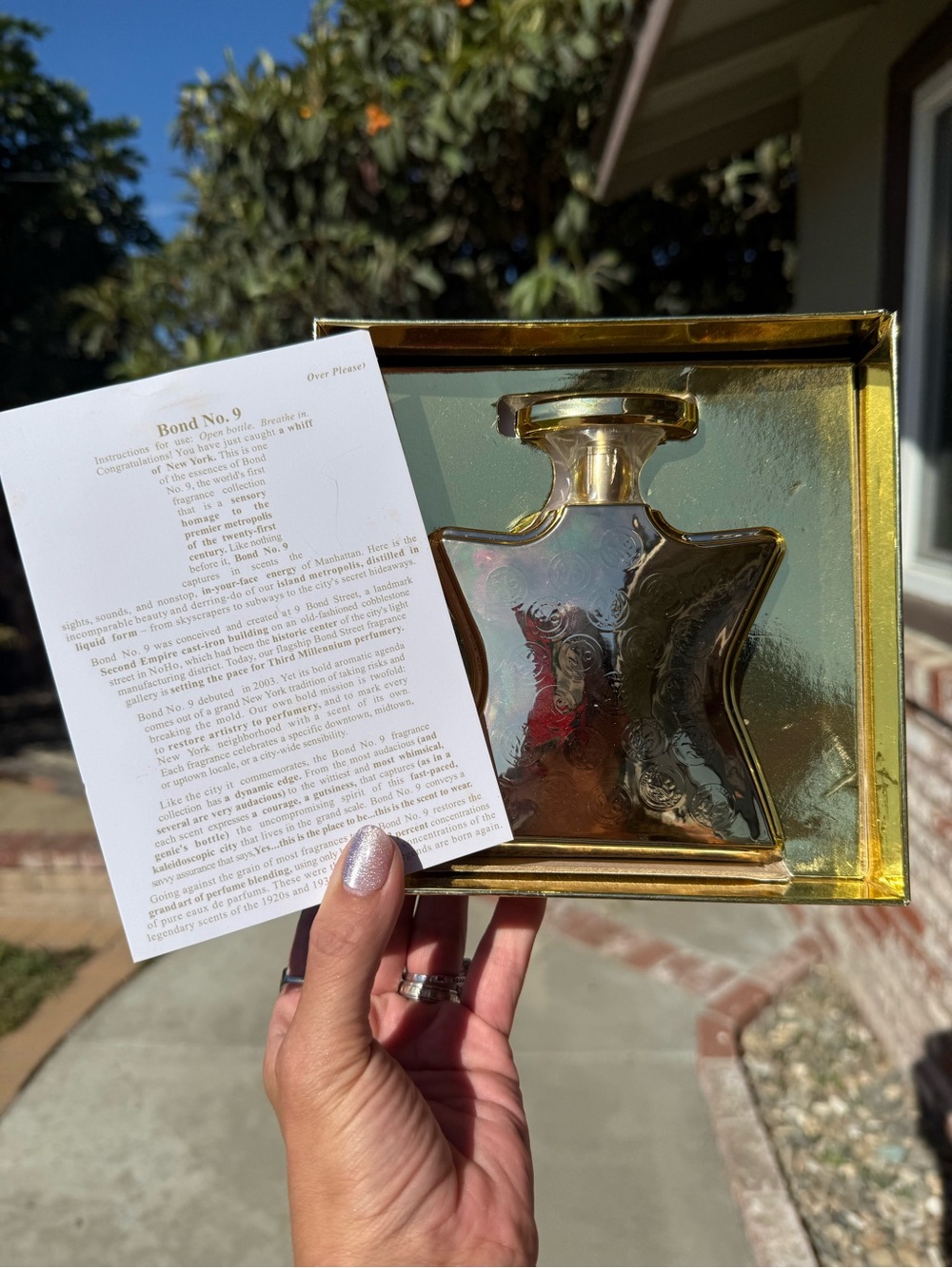 Gold Star-Shaped Perfume Bottle - Gold